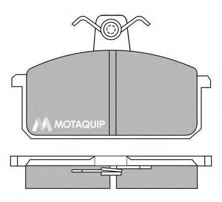 MOTAQUIP LVXL278 Комплект гальмівних колодок, дискове гальмо