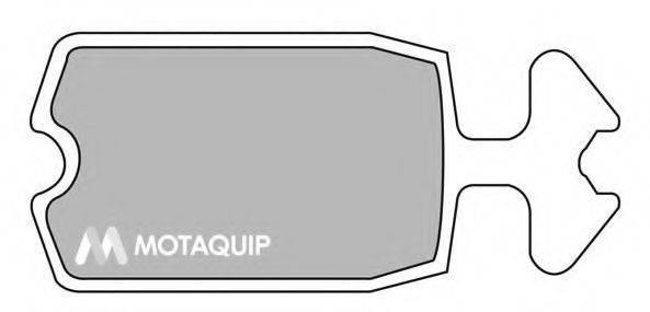 MOTAQUIP LVXL322 Комплект гальмівних колодок, дискове гальмо