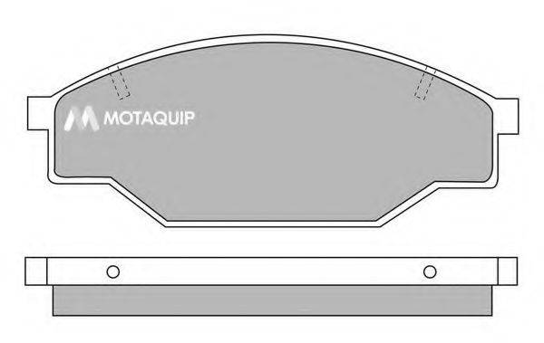 MOTAQUIP LVXL457 Комплект гальмівних колодок, дискове гальмо