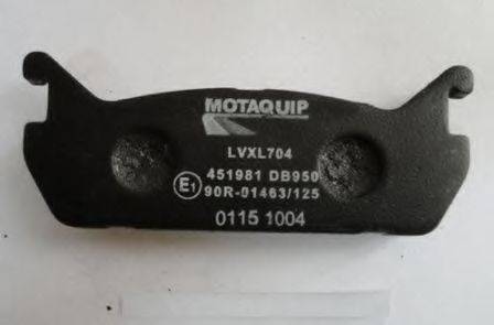 MOTAQUIP LVXL704 Комплект гальмівних колодок, дискове гальмо