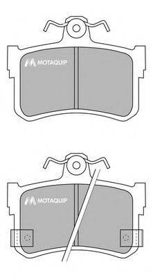 MOTAQUIP LVXL772 Комплект гальмівних колодок, дискове гальмо