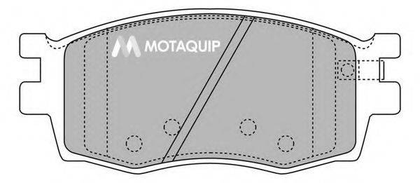MOTAQUIP LVXL1311 Комплект гальмівних колодок, дискове гальмо