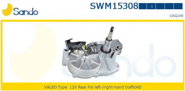 SANDO SWM153081 Двигун склоочисника