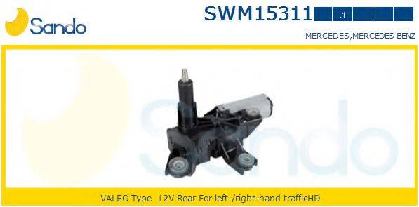 SANDO SWM153111 Двигун склоочисника