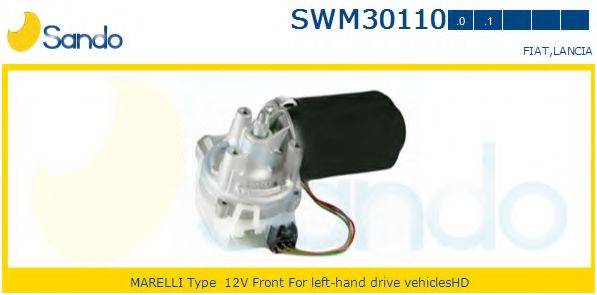 SANDO SWM301101 Двигун склоочисника