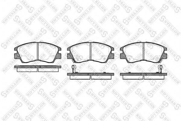 CITROEN/PEUGEOT 1307NP Комплект гальмівних колодок, дискове гальмо