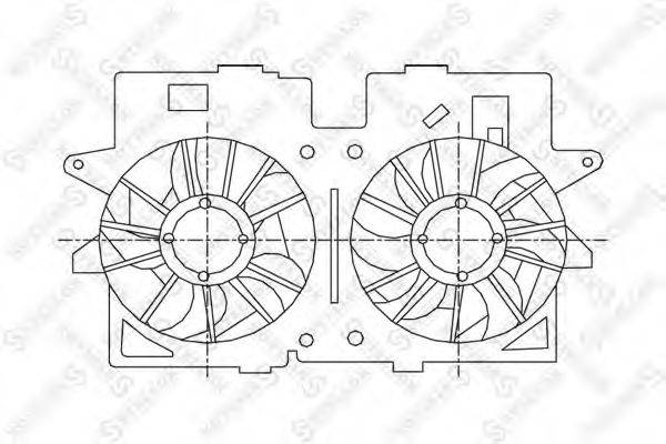 FORD YF1015025K Вентилятор, охолодження двигуна