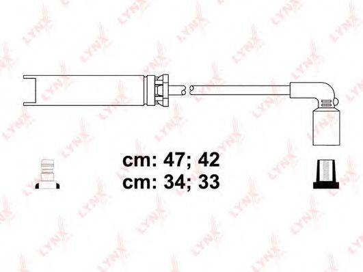 LYNXAUTO SPC1820 Комплект дротів запалювання