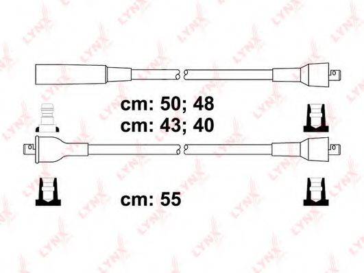 LYNXAUTO SPC4605 Комплект дротів запалювання
