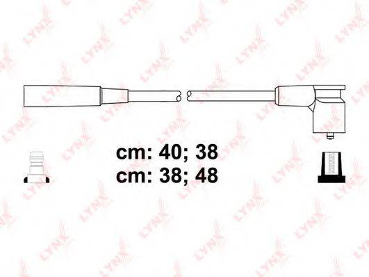 LYNXAUTO SPC4614 Комплект дротів запалювання