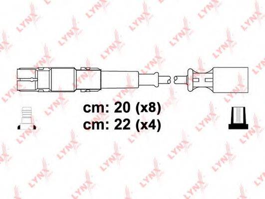 LYNXAUTO SPC5322 Комплект дротів запалювання