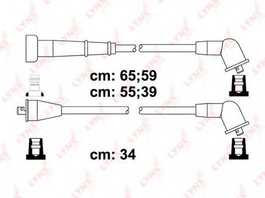 LYNXAUTO SPC5723 Комплект дротів запалювання
