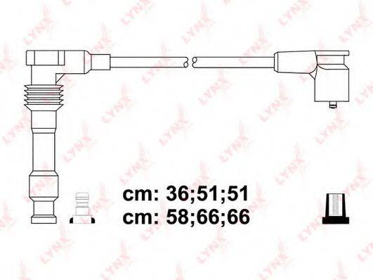LYNXAUTO SPC6702 Комплект дротів запалювання