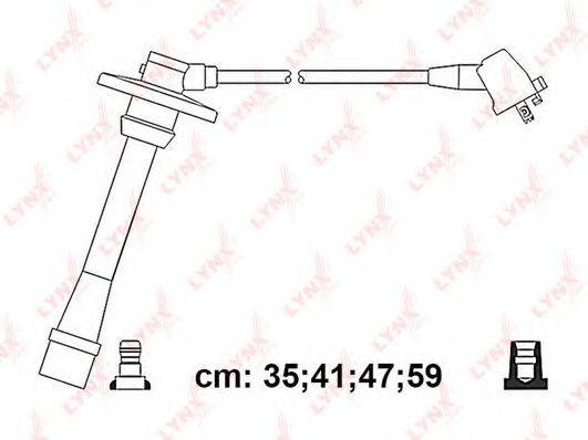 LYNXAUTO SPC7570 Комплект дротів запалювання