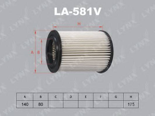 LYNXAUTO LA581V Повітряний фільтр