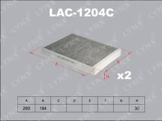 LYNXAUTO LAC1204C Фільтр, повітря у внутрішньому просторі