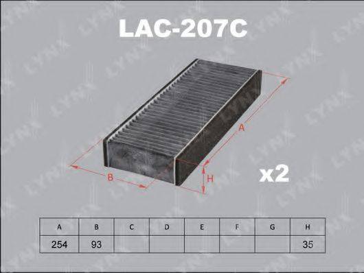 LYNXAUTO LAC207C Фільтр, повітря у внутрішньому просторі