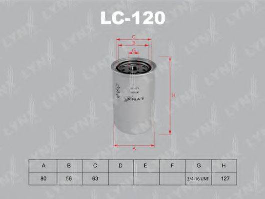 LYNXAUTO LC120 Масляний фільтр