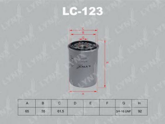 LYNXAUTO LC123 Масляний фільтр