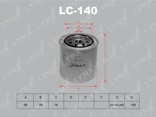 LYNXAUTO LC140 Масляний фільтр