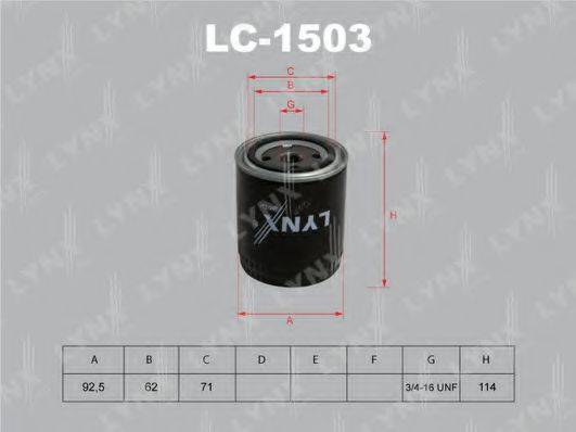 LYNXAUTO LC1503 Масляний фільтр
