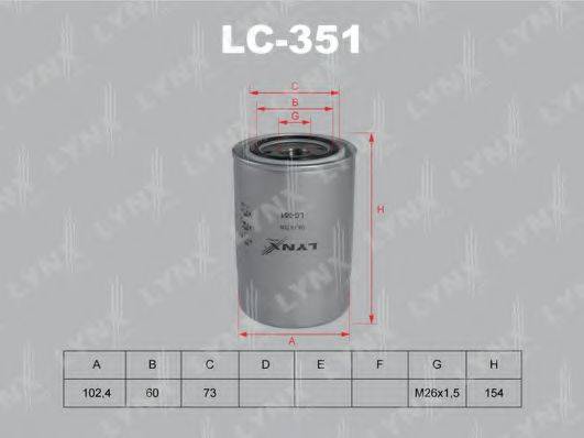 LYNXAUTO LC351 Масляний фільтр