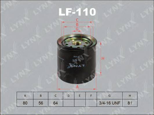 LYNXAUTO LF110 Паливний фільтр