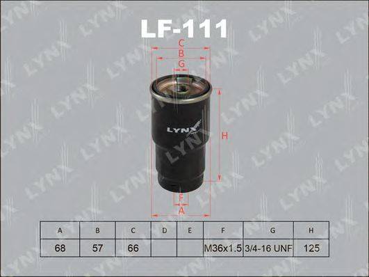 LYNXAUTO LF111 Паливний фільтр