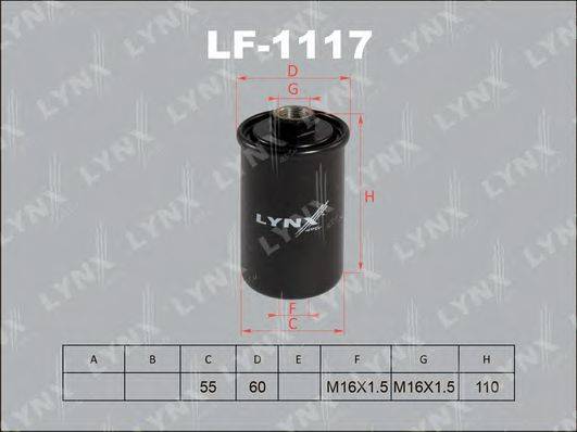 LYNXAUTO LF1117 Паливний фільтр