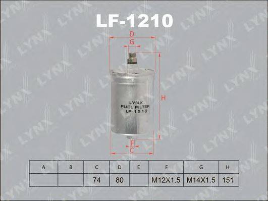 LYNXAUTO LF1210 Паливний фільтр