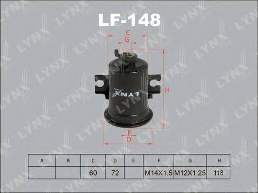LYNXAUTO LF148 Паливний фільтр