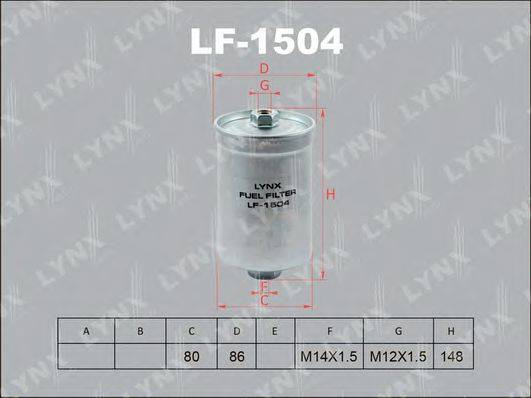 LYNXAUTO LF1504 Паливний фільтр