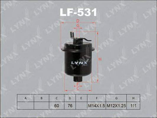 LYNXAUTO LF531 Паливний фільтр