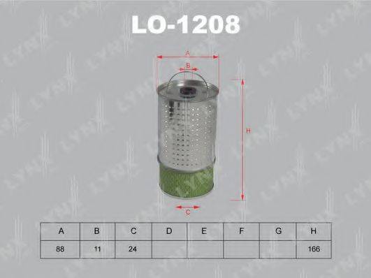 LYNXAUTO LO1208 Масляний фільтр