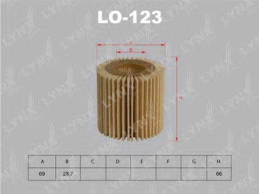 LYNXAUTO LO123 Масляний фільтр