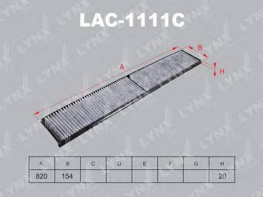 LYNXAUTO LAC1111C Фільтр, повітря у внутрішньому просторі