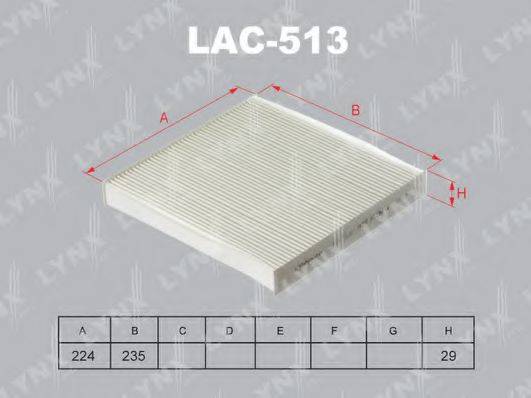 LYNXAUTO LAC513 Фільтр, повітря у внутрішньому просторі