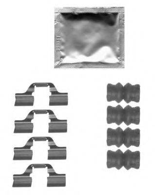 HELLA PAGID K0473 Комплектуючі, колодки дискового гальма