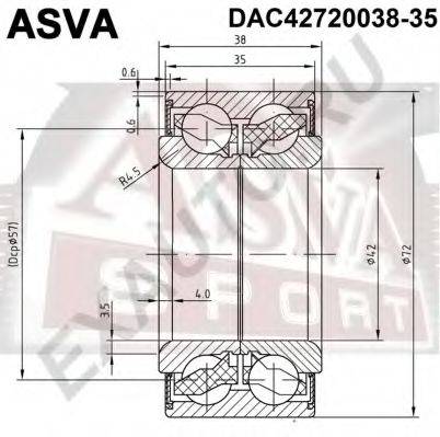 ASVA DAC4272003835 Підшипник маточини колеса