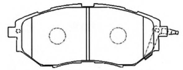 ASVA AKD7499 Комплект гальмівних колодок, дискове гальмо
