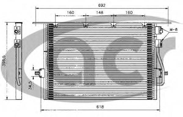 ACR 300041 Конденсатор, кондиціонер