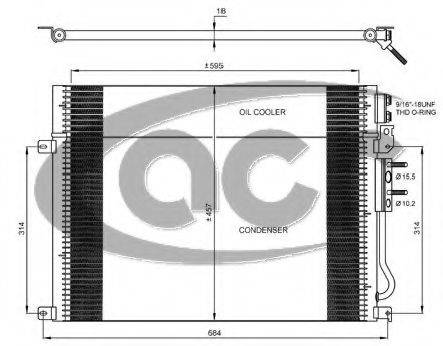 ACR 300680 Конденсатор, кондиціонер
