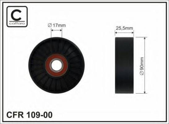 CAFFARO 10900 Натяжний ролик, полікліновий ремінь