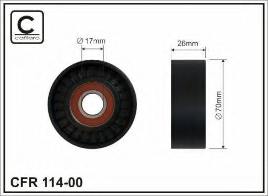 CAFFARO 11400 Натяжний ролик, полікліновий ремінь