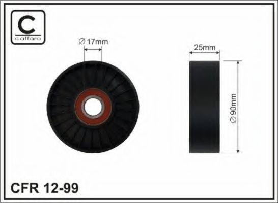 CAFFARO 1299 Натяжний ролик, полікліновий ремінь