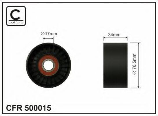 CAFFARO 500015 Натяжний ролик, полікліновий ремінь