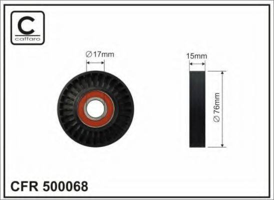 CAFFARO 500068 Натяжний ролик, полікліновий ремінь