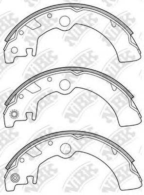 MAZDA A08326310 Комплект гальмівних колодок