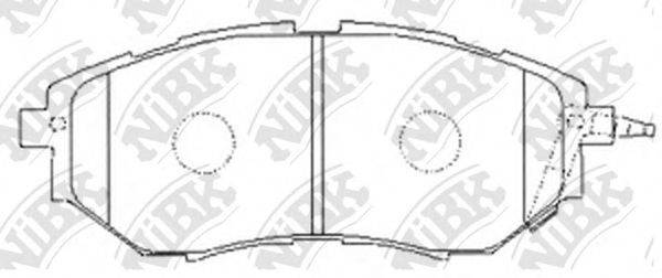 SUBARU 26296AG031 Комплект гальмівних колодок, дискове гальмо