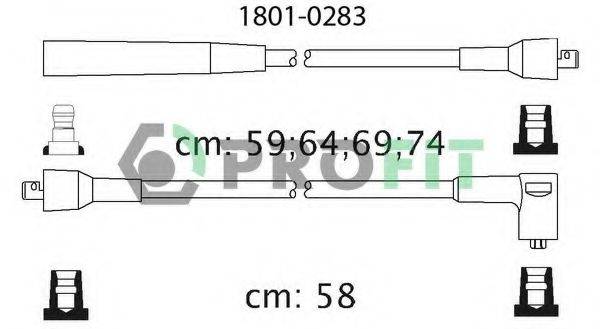 PROFIT 18010283 Комплект дротів запалювання